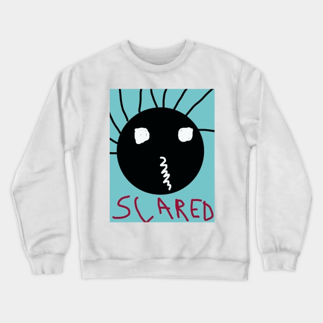 Scared Baby Face Crewneck Sweatshirt by Eigo Wild